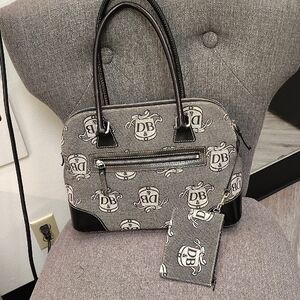Dooney & Bourke Black and Gray Satchel